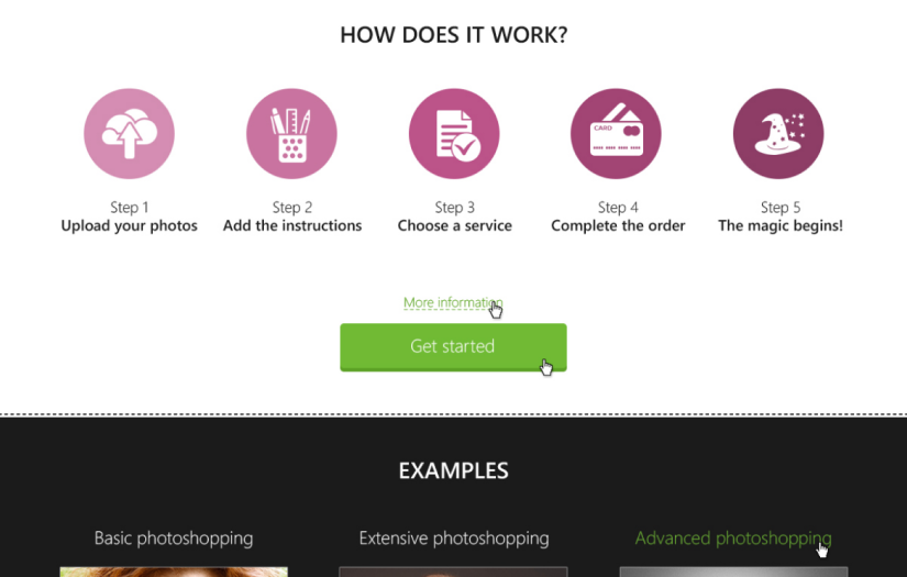 Phohance: photo startup screenshot 1